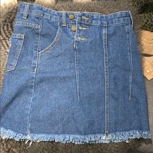 ZAFUL denim mini skirt